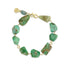 peruvian opal faceted nugget bracelet,<br>in 18k yellow gold,<br>7.5 inch