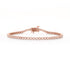 Dominique Cohen 1 carat round bezels tennis bracelet, in rose gold<span class='visuallyhidden'>; shop help at 760-978-9297.</span>