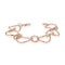 Dominique Cohen twist link, bamboo link 18k rose gold chain bracelet<span class='visuallyhidden'>; shop help at 760-978-9297.</span>
