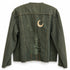Dominique Cohen vintage denim jacket, updated with hand-stitched redwood trees under a crescent moon + twinkling stars embroidery<span class='visuallyhidden'>; shop help at 760-978-9297.</span>