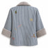 Dominique Cohen denim jacket with California inspired hand-stitched accents, in herringbone<span class='visuallyhidden'>; shop help at 760-978-9297.</span>