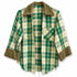 Dominique Cohen limited edition flannel shacket in green + yellow<span class='visuallyhidden'>; shop help at 760-978-9297.</span>