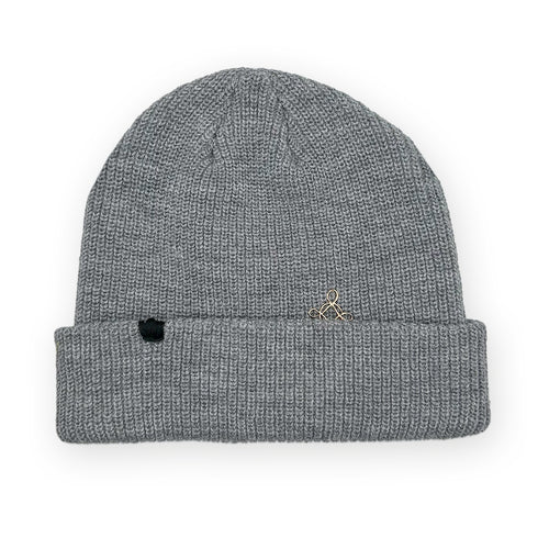 thunderbird motif (back) in heather grey with 18k gold plated bella cross <span class='visuallyhidden'>Text, phone 323-404-2959 for shop help.</span>