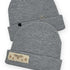 Dominique Cohen designer beanie in thunderbird motif with 18k gold plated bella cross accent <span class='visuallyhidden'>Text, phone 323-404-2959 for shop help.</span>