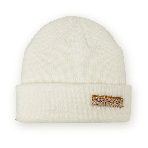 antique lace beanie (front) in creme<span class='visuallyhidden'>; shop help at 760-978-9297.</span>