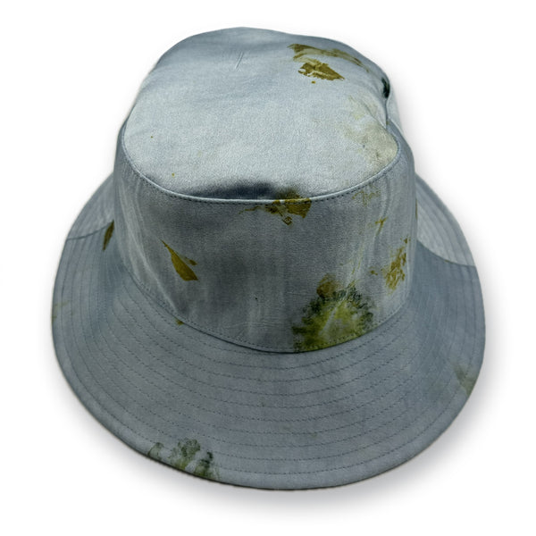 limited edition Dominique Cohen bucket hat,<br> in indigo floral silk<span class='visuallyhidden'>; shop help at 760-978-9297.</span>