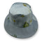 limited edition Dominique Cohen bucket hat,<br> in indigo floral silk<span class='visuallyhidden'>; shop help at 760-978-9297.</span>