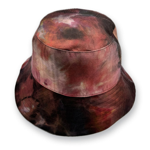 limited edition silk bucket hat,<br> in black + red<span class='visuallyhidden'>; shop help at 760-978-9297.</span>