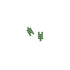 Dominique Cohen emerald and gold chevron pattern post earrings for pierced ears<span class='visuallyhidden'>; shop help at 760-978-9297.</span>