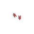 Dominique Cohen ruby and rose gold chevron stud earrings<span class='visuallyhidden'>; shop help at 760-978-9297.</span>