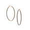 18k rose gold black diamond 2-inch hoop earrings,<br>with all diamonds facing forward <span class='visuallyhidden'>Call, text 323-404-2959 for shopping assistance</span>