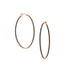 18k rose gold black diamond 2-inch hoop earrings,<br>with all diamonds facing forward <span class='visuallyhidden'>Call, text 323-404-2959 for shopping assistance</span>