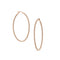 18k rose gold champagne diamond 2-inch hoop earrings,<br>with all diamonds facing forward <span class='visuallyhidden'>Call or text 323-404-2959 for shopping assistance</span>