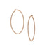 18k rose gold champagne diamond 2-inch hoop earrings,<br>with all diamonds facing forward <span class='visuallyhidden'>Call or text 323-404-2959 for shopping assistance</span>