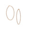 18k rose gold diamond 2-inch hoop earrings,<br>with all diamonds facing forward <span class='visuallyhidden'>Call or text 323-404-2959 for shopping assistance</span>