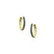 Dominique Cohen blue sapphire huggie hoop 18k yellow gold earrings<span class='visuallyhidden'>; shop help at 760-978-9297.</span>