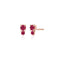 ruby stack stud earrings in rose gold <span class='visuallyhidden'>; shop help at 760-978-9297.</span>