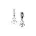 one of a kind pear-cut and baguettes starburst earrings on diamond huggie hoops, in black gold <span class='visuallyhidden'>Call, text 323-404-2959 for shopping help.</span>