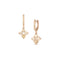 Dominique Cohen diamond quatro drop earring in champagne diamonds and rose gold <span class='visuallyhidden'>Call, text 323-404-2959 for shop help.</span>