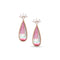 one of a kind banded tourmaline, champagne diamond, white diamond teardrop earrings<span class='visuallyhidden'>; shopping help at 323-404-2959.</span>