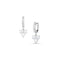 diamond cluster drop earring on diamond-faced huggie hoop, in 18k white gold <span class='visuallyhidden'>Call, text 323-404-2959 for shop help.</span>