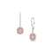 light fancy pink diamond, white diamond hinged drop earring, <br>in 18k white and rose golds, <br>2.75ct