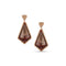 Dominique Cohen chocolate sapphire and champagne diamond 18k rose gold earring<span class='visuallyhidden'>; shop help at 760-978-9297.</span>