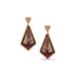Dominique Cohen chocolate sapphire and champagne diamond 18k rose gold earring<span class='visuallyhidden'>; shop help at 760-978-9297.</span>