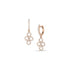 Dominique Cohen petite bella earrings in white diamonds and 18k rose gold<span class='visuallyhidden'>; shop help at 760-978-9297.</span>