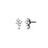 Dominique Cohen diamond constellation post earrings in 14k black gold<span class='visuallyhidden'>; shop help at 760-978-9297.</span>