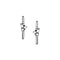 Dominique Cohen diamond small hoop mixy earrings with mixed shapes diamond cluster in 14K black gold<span class='visuallyhidden'>; shop help at 760-978-9297.</span>