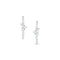 Dominique Cohen diamond small hoop mixy earrings with mixed shapes diamond cluster, in 14K rose gold<span class='visuallyhidden'>; shop help at 760-978-9297.</span>