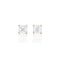 Dominique Cohen two carat (pair) asscher-cut diamond stud earrings in 18K rose gold<span class='visuallyhidden'>; shop help at 760-978-9297.</span>
