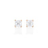Dominique Cohen two carat (pair) asscher-cut diamond stud earrings in 18K rose gold<span class='visuallyhidden'>; shop help at 760-978-9297.</span>
