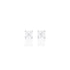 Dominique Cohen two carat (pair) asscher-cut diamond stud earrings in 18K white gold<span class='visuallyhidden'>; shop help at 760-978-9297.</span>