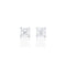 Dominique Cohen two carat (pair) asscher-cut diamond stud earrings in 18K white gold<span class='visuallyhidden'>; shop help at 760-978-9297.</span>