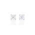 Dominique Cohen two carat (pair) asscher-cut diamond stud earrings in 18K white gold<span class='visuallyhidden'>; shop help at 760-978-9297.</span>
