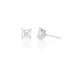 head-on + side view of our asscher-cut diamond stud earring<span class='visuallyhidden'>; shop help at 760-978-9297.</span>