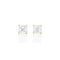 Dominique Cohen two carat (pair) asscher-cut diamond stud earrings in 18K yellow gold<span class='visuallyhidden'>; shop help at 760-978-9297.</span>