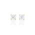 Dominique Cohen two carat (pair) asscher-cut diamond stud earrings in 18K yellow gold<span class='visuallyhidden'>; shop help at 760-978-9297.</span>