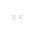 Dominique Cohen two carat (pair) asscher-cut diamond stud earrings in 18K yellow gold<span class='visuallyhidden'>; shop help at 760-978-9297.</span>