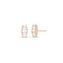 Dominique Cohen graduated baguette diamond shorty earring in 18k rose gold<span class='visuallyhidden'>; shop help at 760-978-9297.</span>