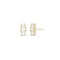 Dominique Cohen graduated baguette diamond shorty earring in 18k yellow gold<span class='visuallyhidden'>; shop help at 760-978-9297.</span>