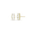 Dominique Cohen graduated baguette diamond shorty earring in 18k yellow gold<span class='visuallyhidden'>; shop help at 760-978-9297.</span>