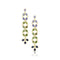Dominique Cohen ombré green-to-blue sapphire ovals duster fringe earring on post earwire, in 18k yellow gold<span class='visuallyhidden'>; shop help at 760-978-9297.</span>