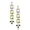 Dominique Cohen ombré green-to-blue sapphire ovals duster fringe earring on post earwire, in 18k yellow gold<span class='visuallyhidden'>; shop help at 760-978-9297.</span>