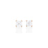 Dominique Cohen three carat (pair) of asscher diamond stud earrings, in 18k rose gold<span class='visuallyhidden'>; shop help at 760-978-9297.</span>