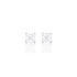 Dominique Cohen three carat (pair) of asscher diamond stud earrings, in 18k white gold<span class='visuallyhidden'>; shop help at 760-978-9297.</span>