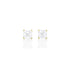 Dominique Cohen three carat pair of asscher diamond stud earrings, in 18k yellow gold<span class='visuallyhidden'>; shop help at 760-978-9297.</span>