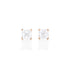Dominique Cohen four carat (pair) of asscher-cut diamond stud earrings, in 18k rose gold<span class='visuallyhidden'>; shop help at 760-978-9297.</span>